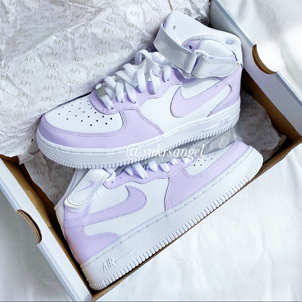 Custom Air Force 1 Mid Nike Shoes - Picture 3 of 6